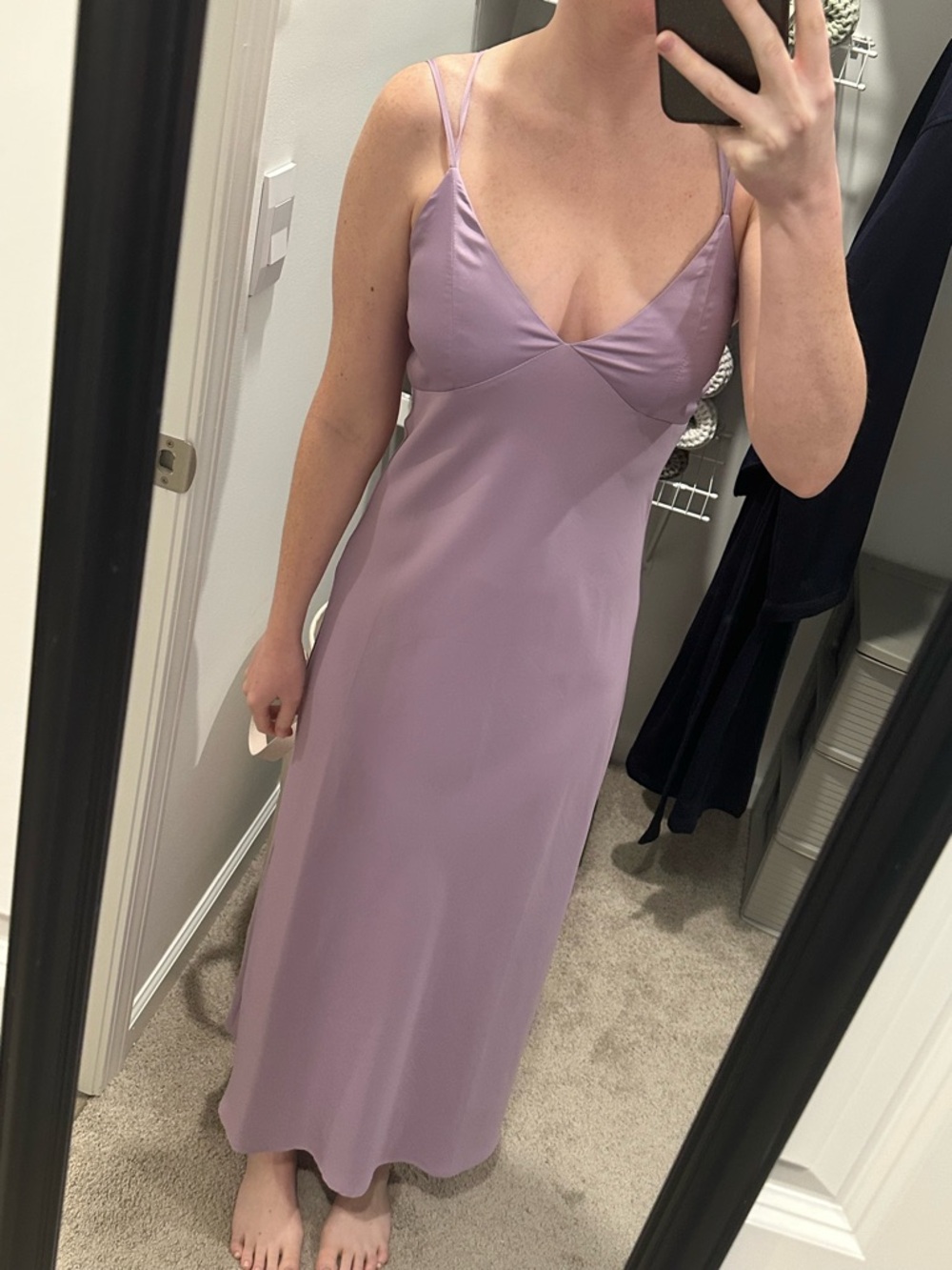 Forever 21 Lavender Slip Maxi Dress